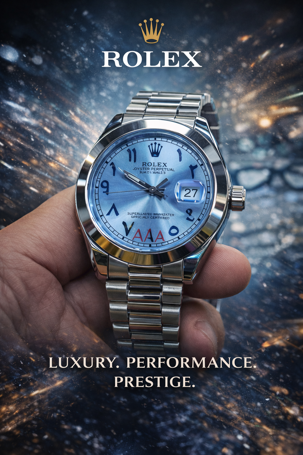 Rolex Oyster Perpetual Day-Date Style Watch